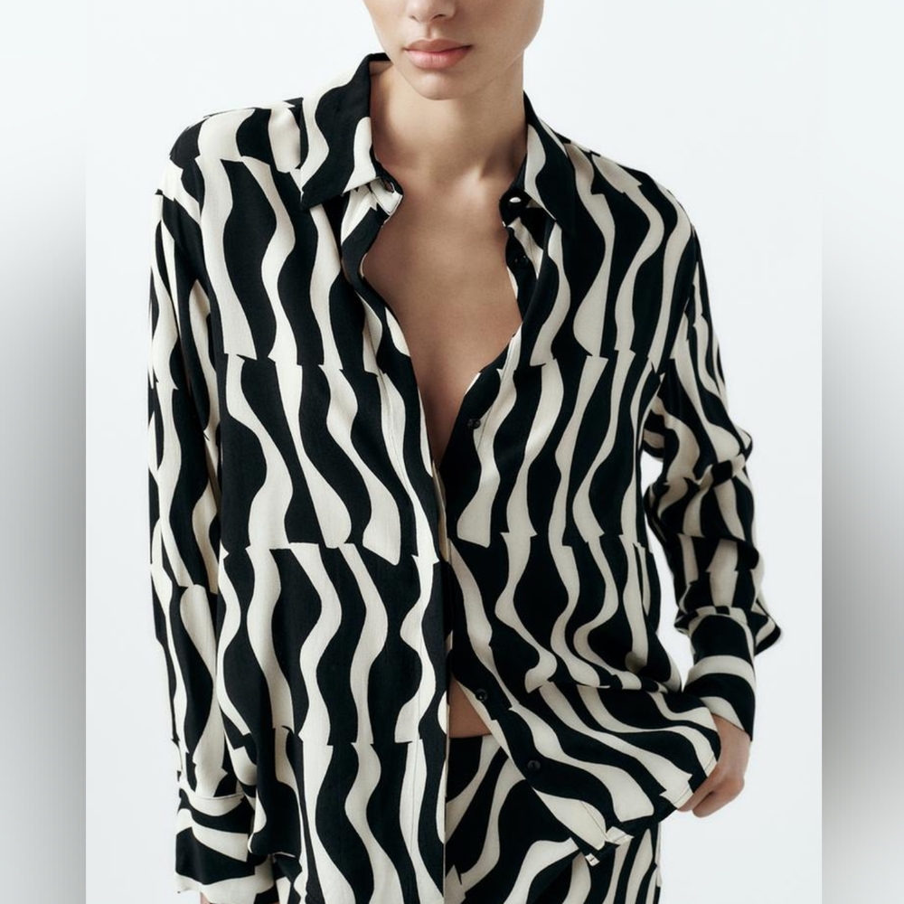 Zara Printed Shirt NWT